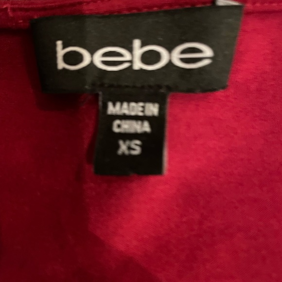 BEBE burgundy red bodysuit XS - Picture 8 of 11